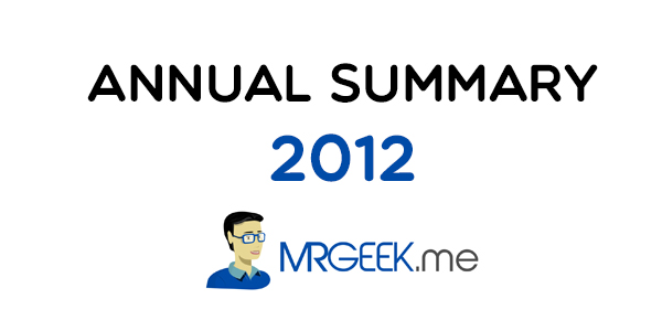 Mr. Geek in 2012 | Annual Summary