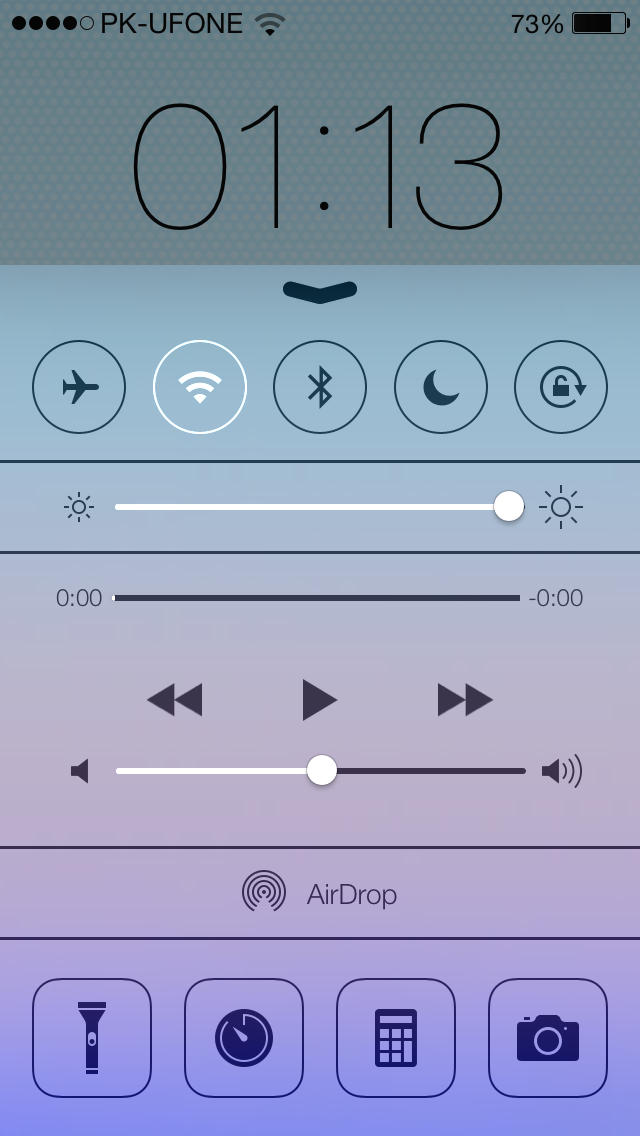 iOS 7 Control Center