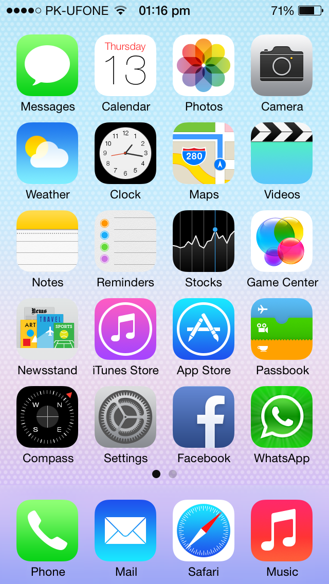 iOS 7 Home Screen Beauty