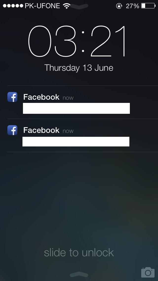 Facebook Notify iOS 7