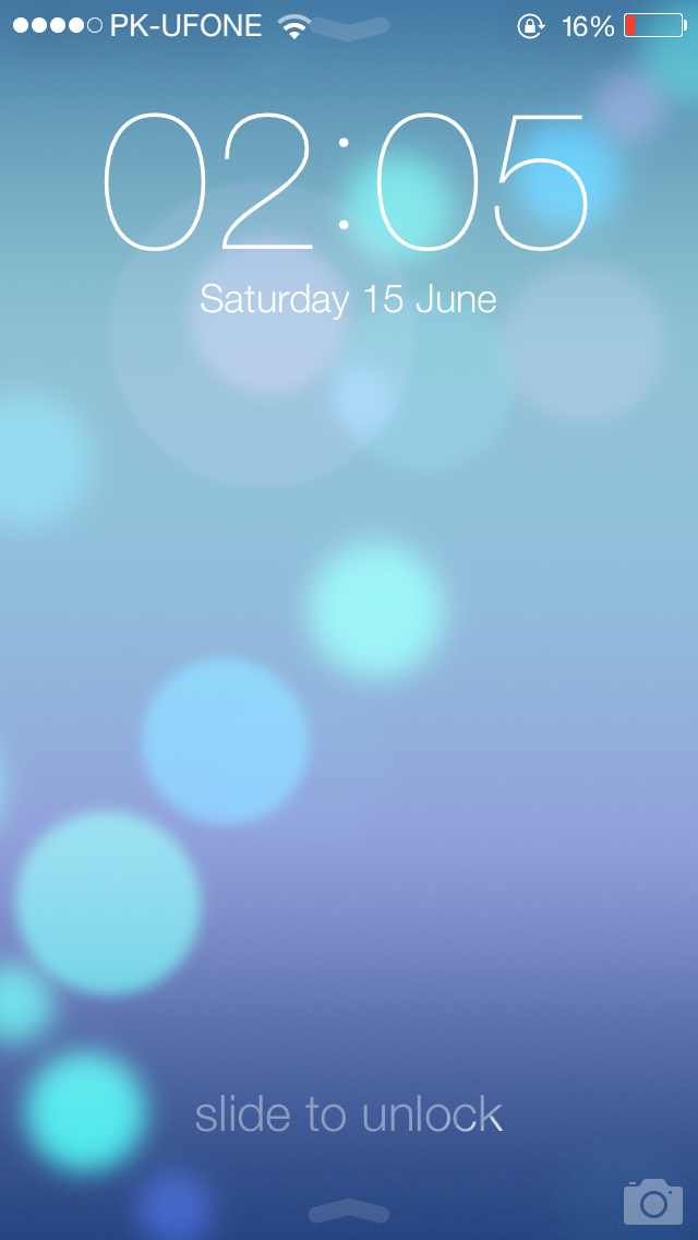 Lock Screen iOS 7