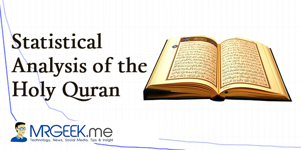 Statistical Analysis of the Holy Quran (Part 1)